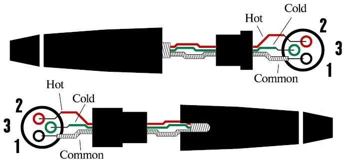 Распайка динамического микрофона Diagrams