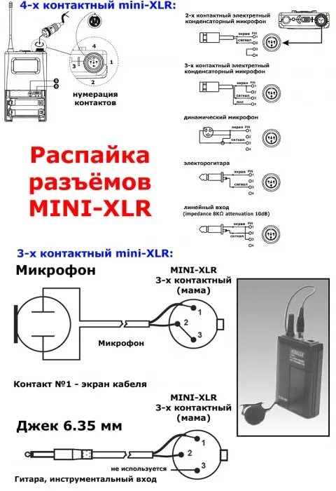 Распайка динамического микрофона Распайка кабеля., калькулятор онлайн, конвертер Версия для печати.