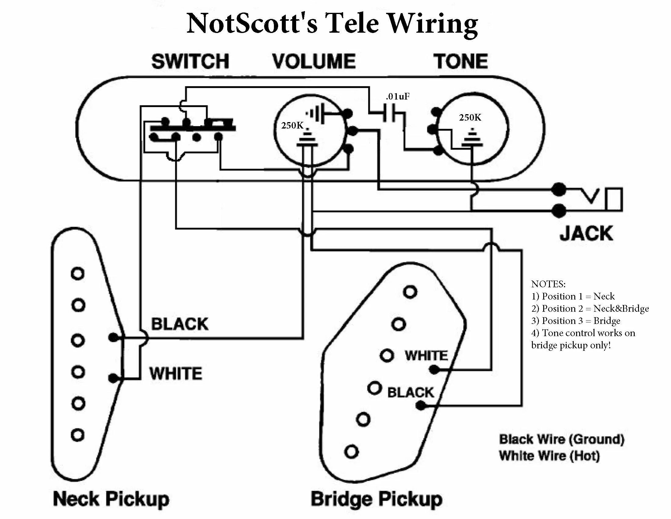 Распайка двойного Tele Wiring - Tone Control On Bridge Position Only? My Les Paul Forum