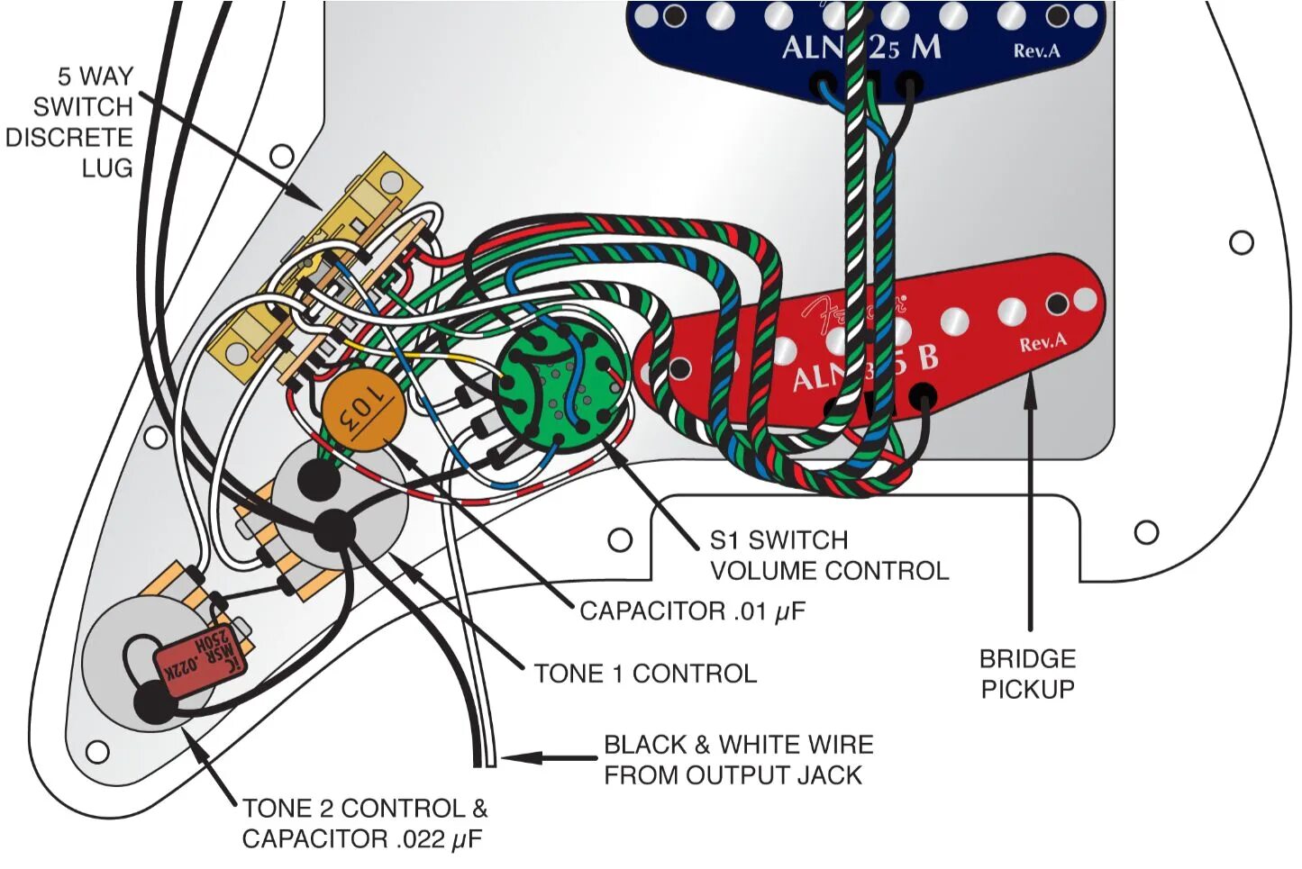 Распайка электрогитары hsh Fender S1 Switch Wiring Diagram Fender Deluxe P B Wiring Diagram Wiring Diagram 