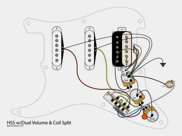 Распайка электрогитары стратокастер Fender Fat Strat Wiring Diagram Guitar pickups, Guitar diy, Guitar