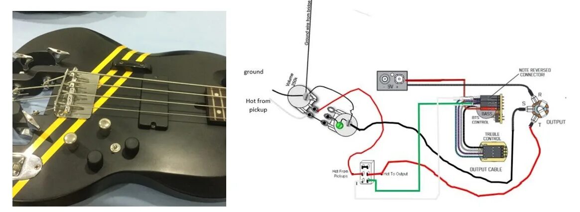 Распайка emg Review Preamp EMG BTC Control & BTS Control guitar buntung