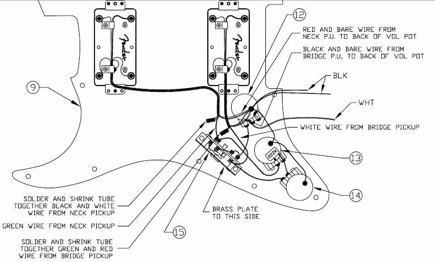 Распайка fender stratocaster Fender American Professional Stratocaster Wiring Diagram Collection