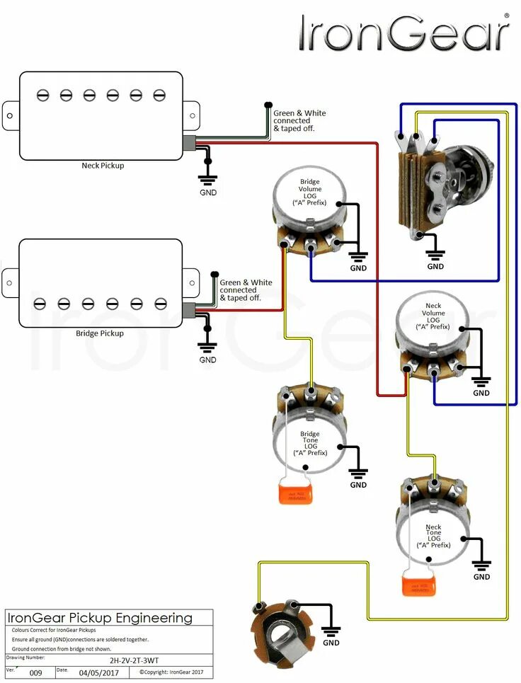 Распайка gibson les paul Wiring Diagram for Electric Guitar