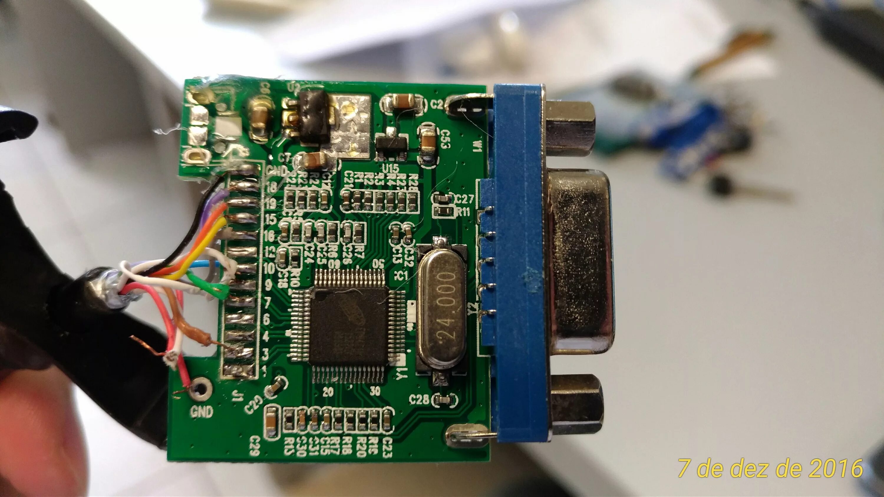 Распайка hdmi vga wire colors to board of hdmi to vga adapter - Raspberry Pi Forums