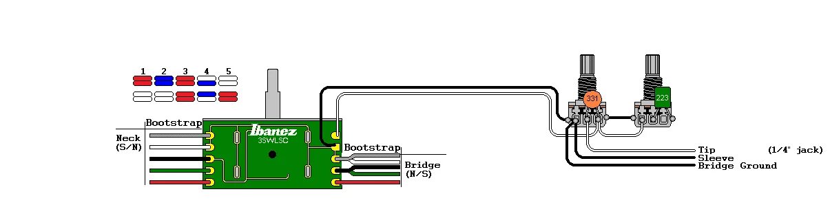 Распайка ibanez I need help: wiring for new Humbuckers UPDATE FIXED! The Gear Page