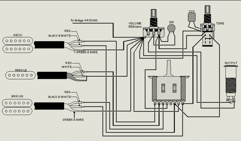 Распайка ibanez gio Schaller-S type switch vs YM-50 wiring, help please