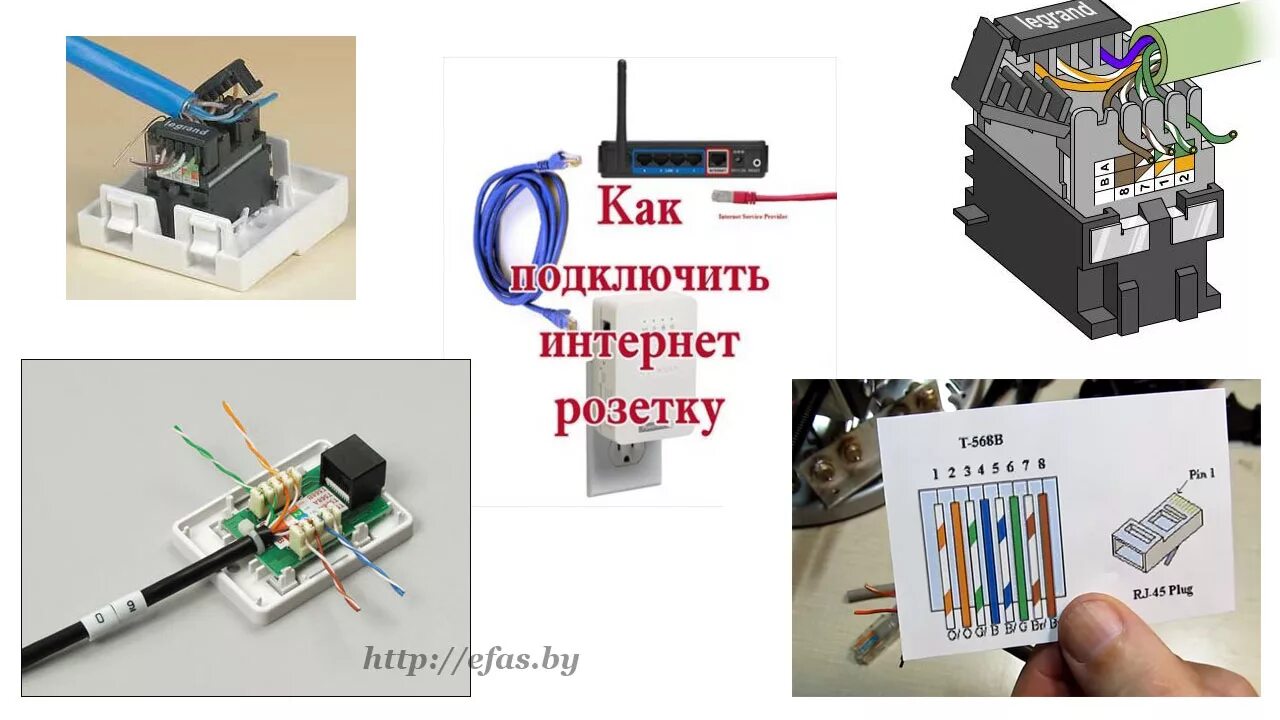 Распайка интернет розетки Подключение интернет розетки