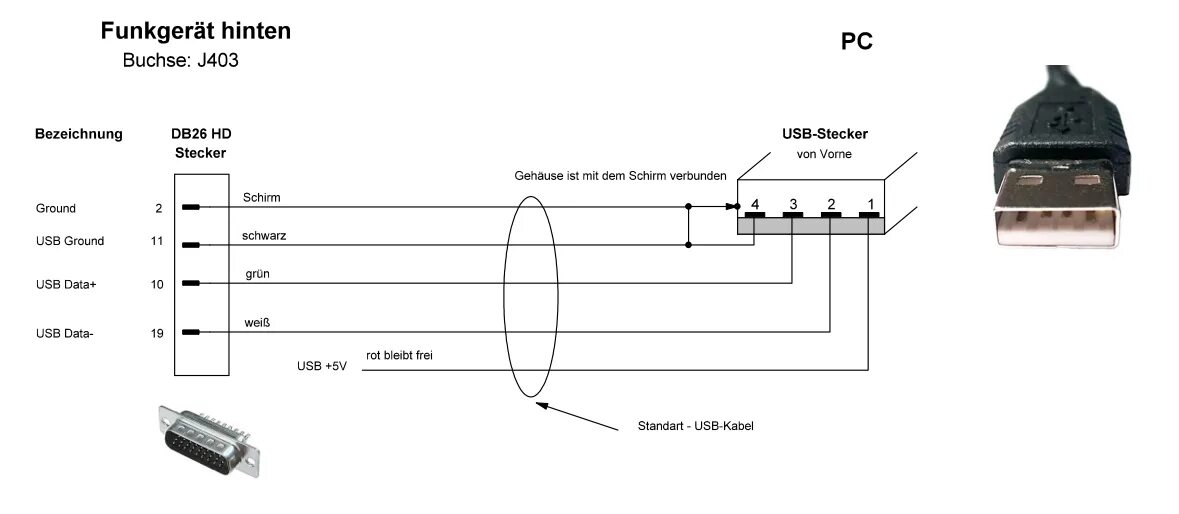 Распайка кабеля программирования Build your own Hytera cable - PH4X