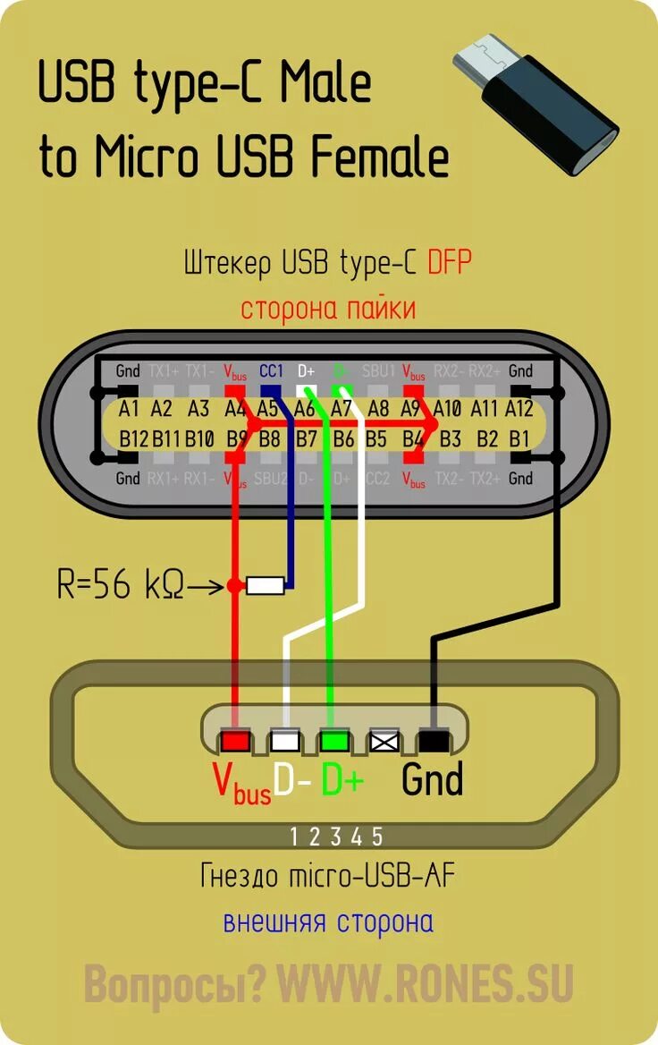 Распайка кабеля type c USB 3.1 Type-C. Коротко и ясно Штекеры, Электротехника, Энергетические технологи