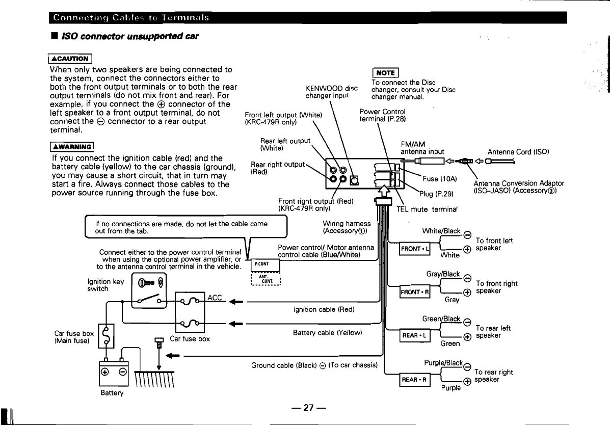 Распайка кенвуд Handleiding Kenwood krc 379 r (pagina 27 van 36) (Engels)