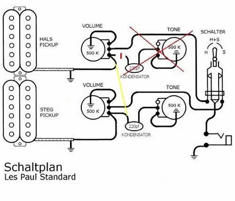 Распайка les paul Les Paul Humbucker Wiring Diagram - Wiring Diagram For Push Pull Out Of Phase Hu