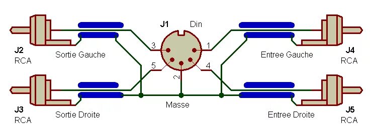 Распайка midi кабеля din5 din5 Rca разъем схема