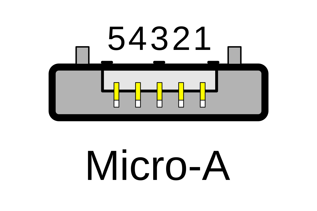 Распайка mini Файл:USB Micro-A.svg - Циклопедия
