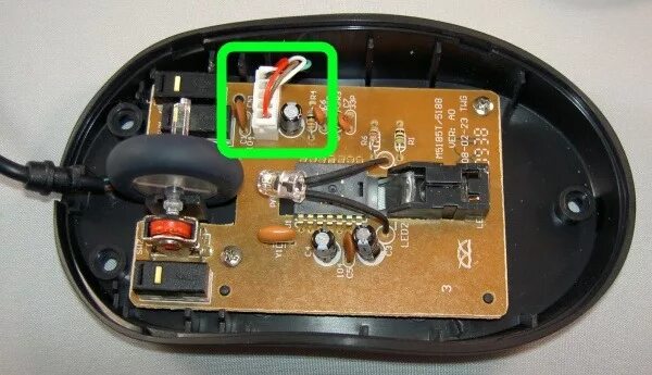 Распайка мыши Mouse Cable Color Code