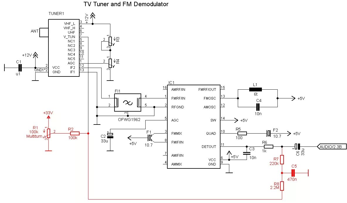 Распайка ножек высокочастотного блока тв тюнера behold rf - How to add automatic frequency control to varicap voltage? - Electrical Eng