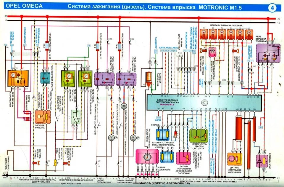 Распайка опель разметка pdf Электросхемы C30NE и не только - Opel Monza, 3 л, 1985 года своими руками DRIVE2
