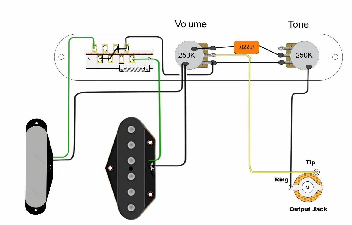 Распайка telecaster Fender Telecaster Wiring Diagram