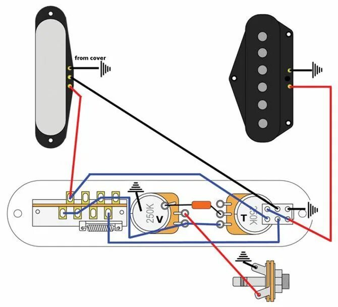 Распайка telecaster Mod Garage: Telecaster Series Wiring Telecaster, Diy guitar amp, Guitar diy