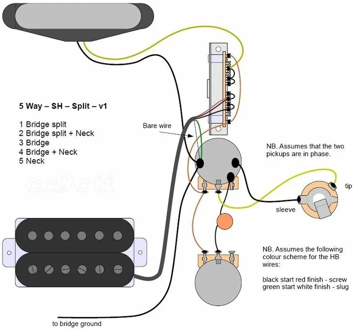 Распайка телекастер Telecaster SH wiring 5-way - Google Search Circuit diagram, 3 way switch wiring,