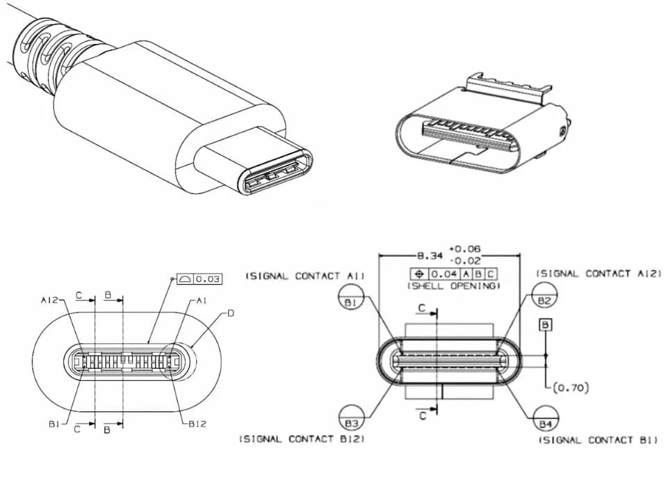 Распайка type с Схема type c распайки usb