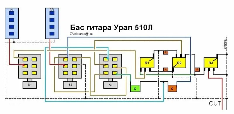 Распайка урала Советские гитары: Форумы / Реставрация и ремонт / Помогите разобратся со схемой 