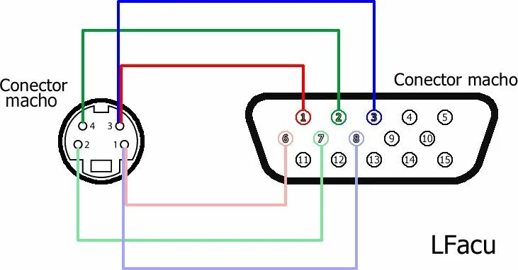 Распайка vga Imagen Esquemas electrónicos, Componentes electronicos, Proyectos electronicos