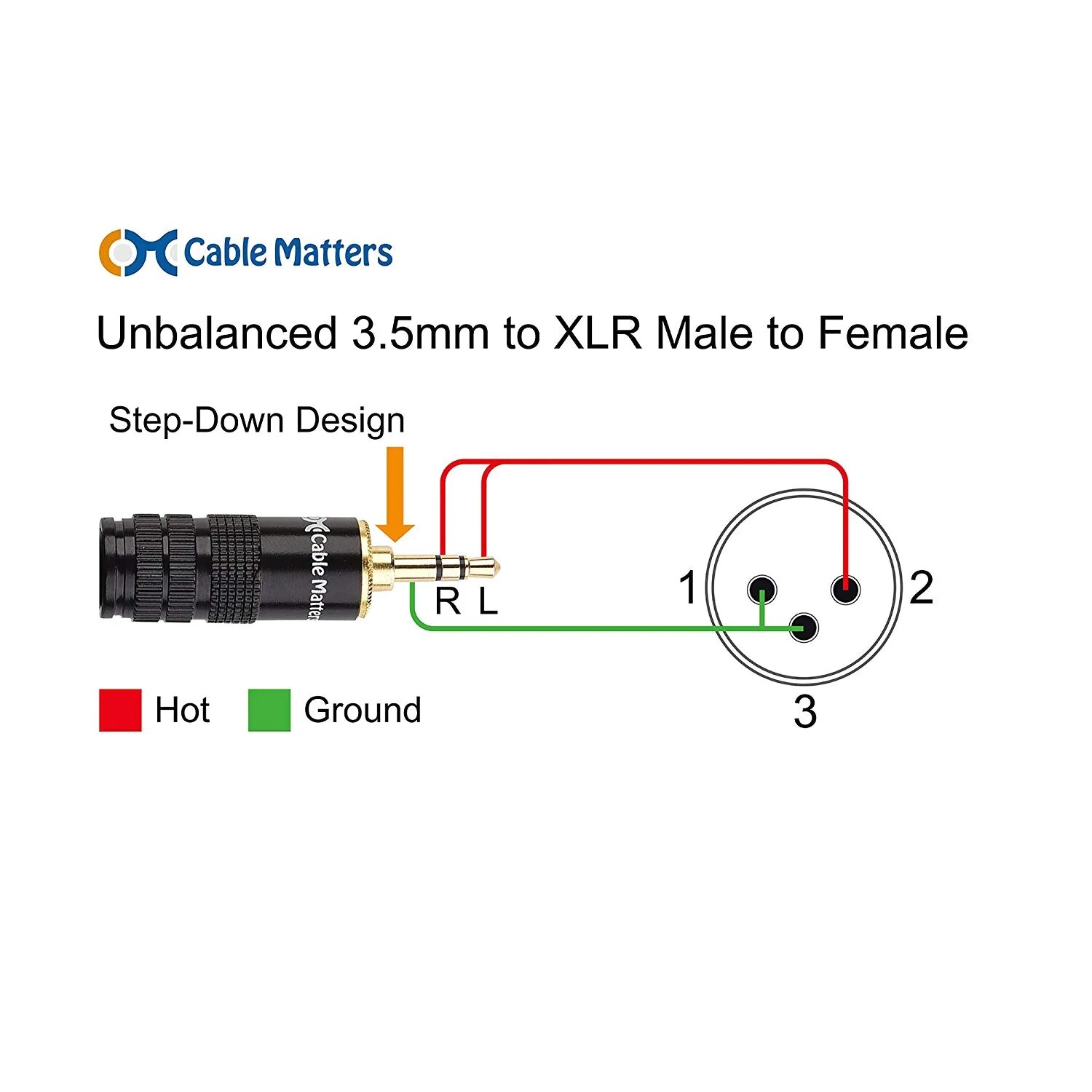 Распайка xlr jack stereo 3.5 Mm Jack to Xlr Wiring Diagram Buy Cable Matters Xlr to Trs 3 5mm 1 8 Inch Ca