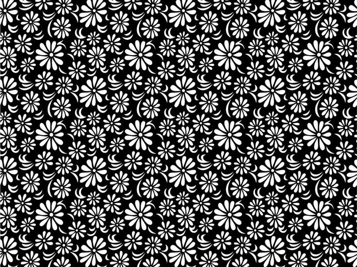 Распечатать черно белое фото Black white floral - PPT Backgrounds - Black, Flowers, White White flower wallpa