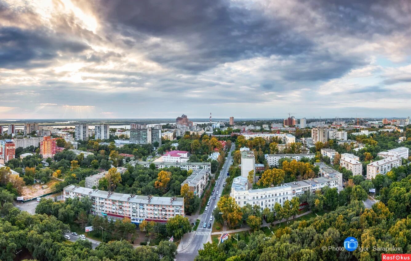 Распечатать фото хабаровск цены Фото: Осенний Хабаровск. Фотограф Игорь Сарапулов. Панорама. Фотосайт Расфокус.р