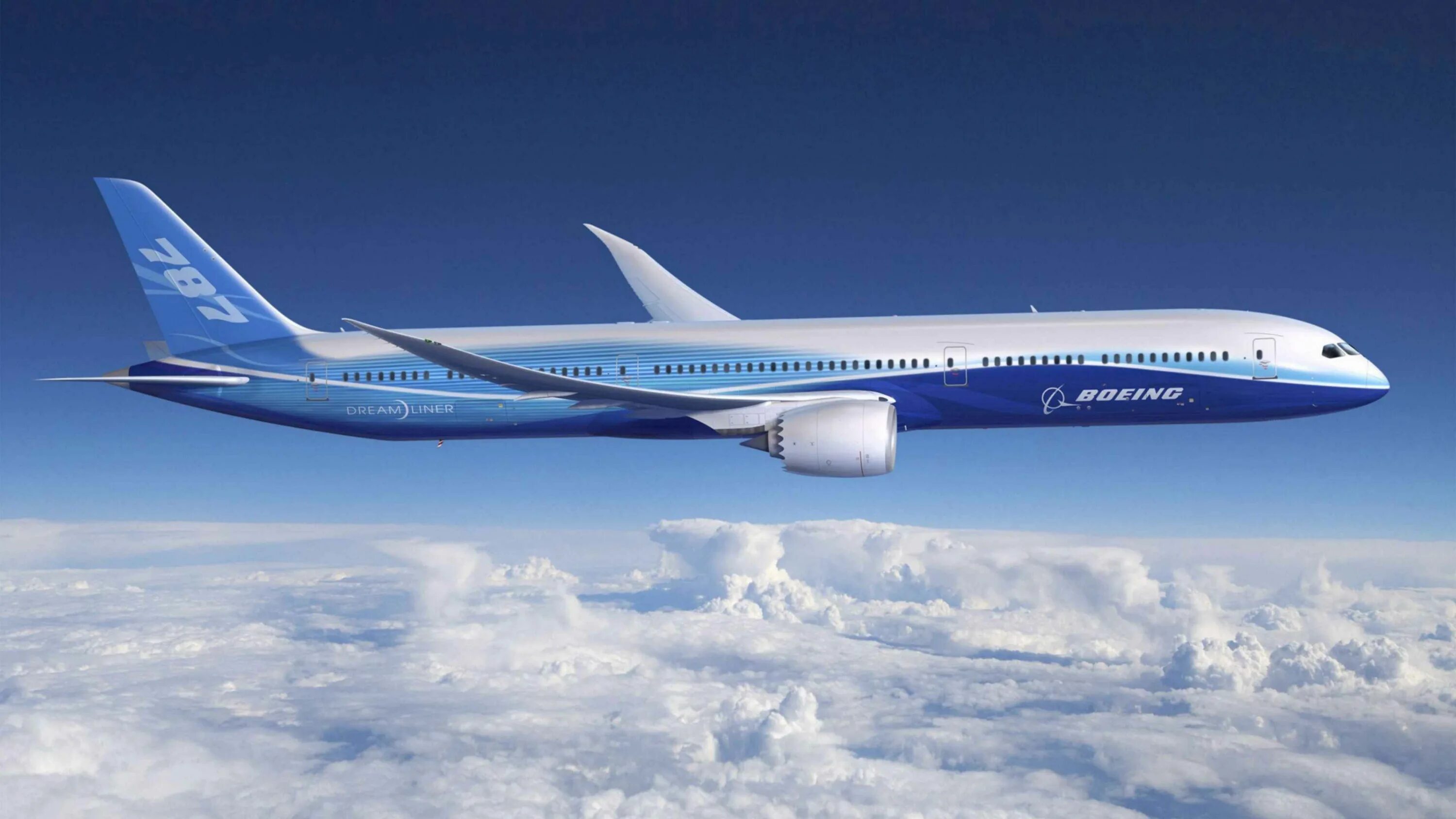 Распечатать фото самолета Постер на экокоже 60x110 LinxOne "Авиация, 787, dreamliner, boeing, небо, самолё