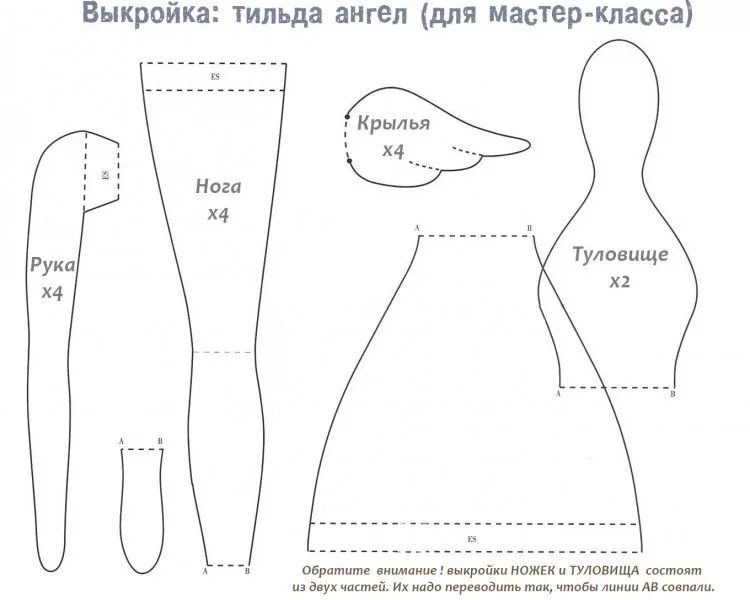 Распечатать выкройку куклы тильда Кукла Тильда своими руками для начинающих Куколки Постила