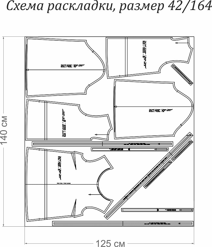 Распечатка выкроек Блуза "Арина". Инструкция по пошиву Шить просто - Выкройки-Легко.рф