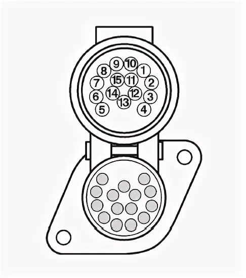 Распиновка 15 пин Разъемы прицепа VOLVO FM (4), FH (4) - Автозапчасти и автоХитрости