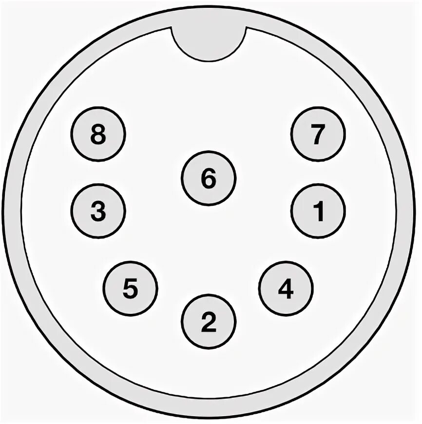 Распиновка 5.1 1 din 8 pin