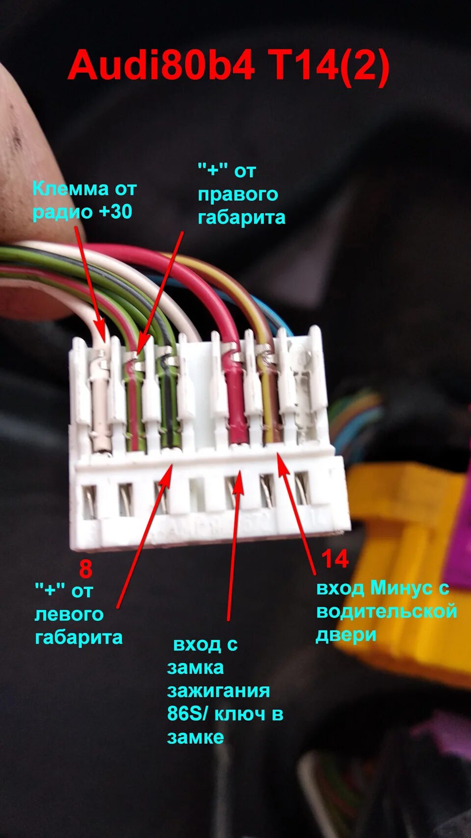 Распиновка ауди 80 б3 Система минипроверки (minicheck) в LCD панели Audi 80. - Audi 80 (B4), 2 л, 1993