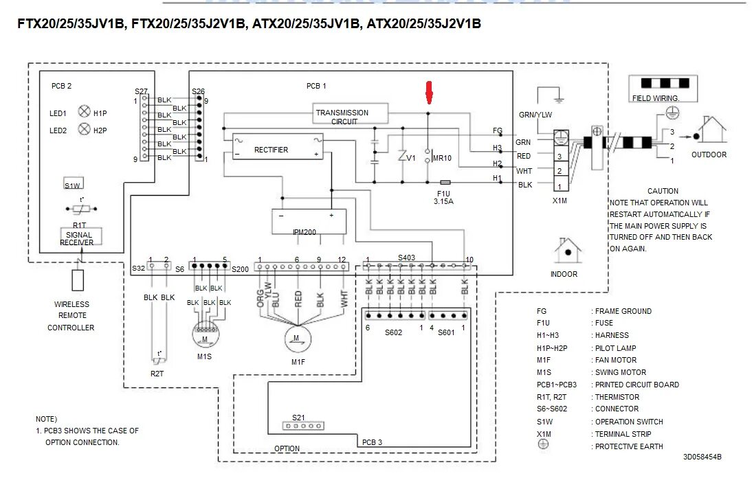 Распиновка блока кондиционера M526f2jv1 схема плата кондиционера