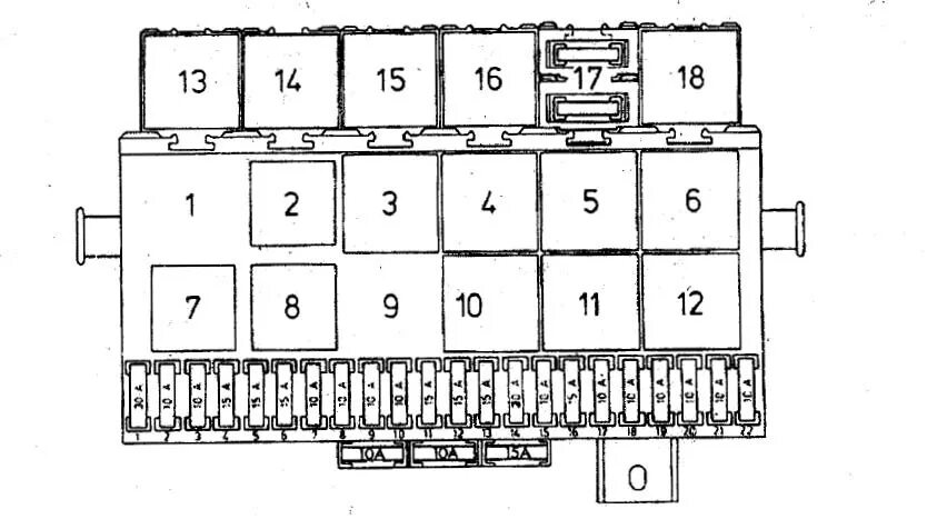 Распиновка блока предохранителей под Блок реле и предохранителей - Сообщество "Volkswagen Passat B2" на DRIVE2