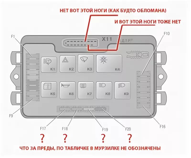 Распиновка блока предохранителей ваз 2114 Снял тут монтажный блок... вопросец небольшой появился - Семейство "Самара" :: A