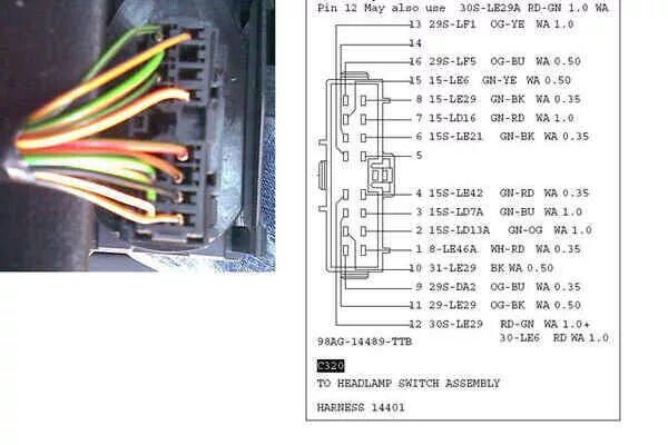 Распиновка блоков форд распиновка разъемов GEM - поиск по теме