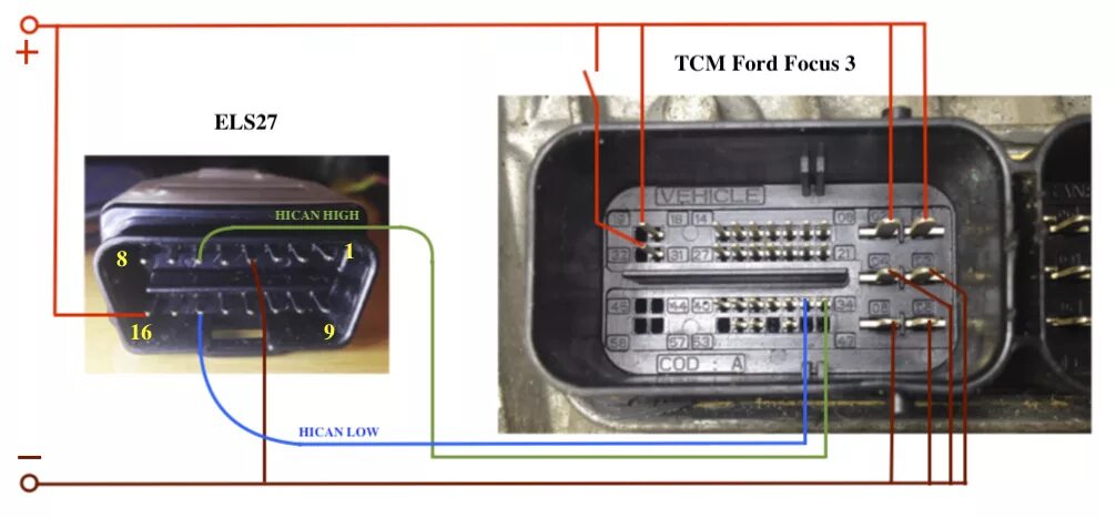 Распиновка блоков форд Попытка восстановления TCM Ford Focus 3 2011 - Ford Focus III Hatchback, 2 л, 20