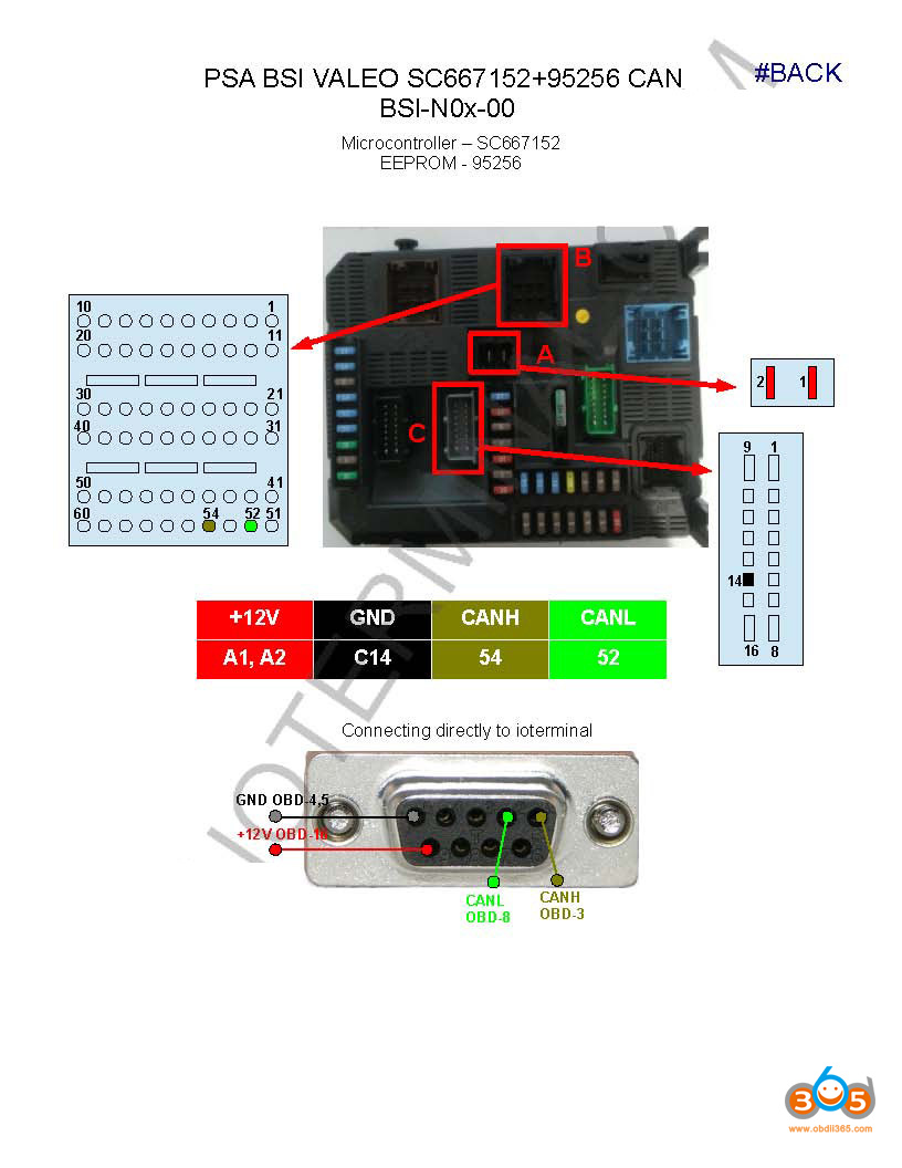 Распиновка bsi Clone Citroen C4 BSI with Diagbox and FVDI OBDII365.com Official Blog