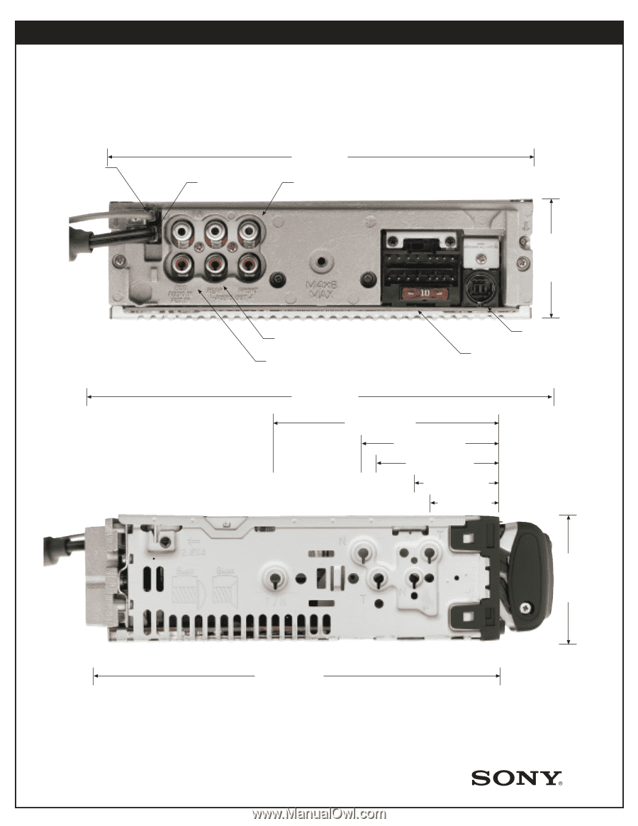 Распиновка cdx Product Guide - fuse Sony CDX-M800 Product Guide / Specifications (Page 2)