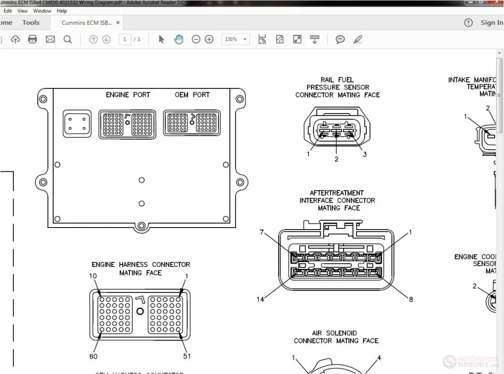 Распиновка cummins Cummins ism Ecm Wiring Diagram Cummins Ecm isbe4 Cm850 Wiring Diagram autocardes