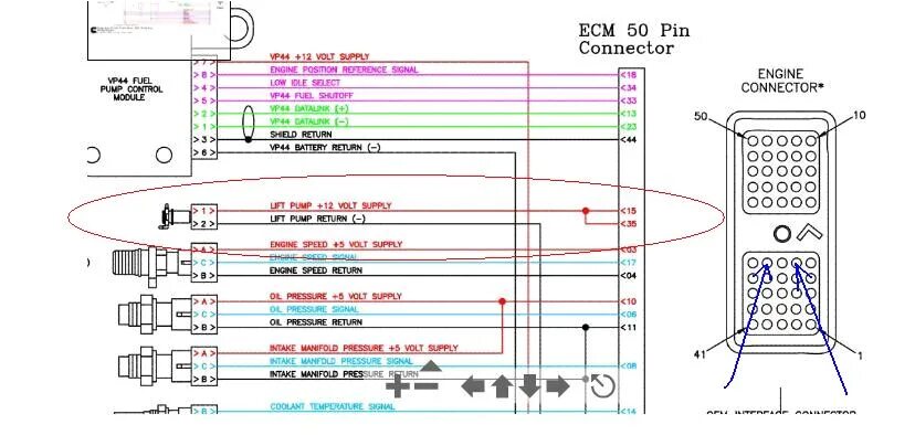 Распиновка cummins 2001 Dodge Cummins Lift Pump Wiring Diagram 01 Dodge 3500 Cummins 70k Mi Fuel Pr