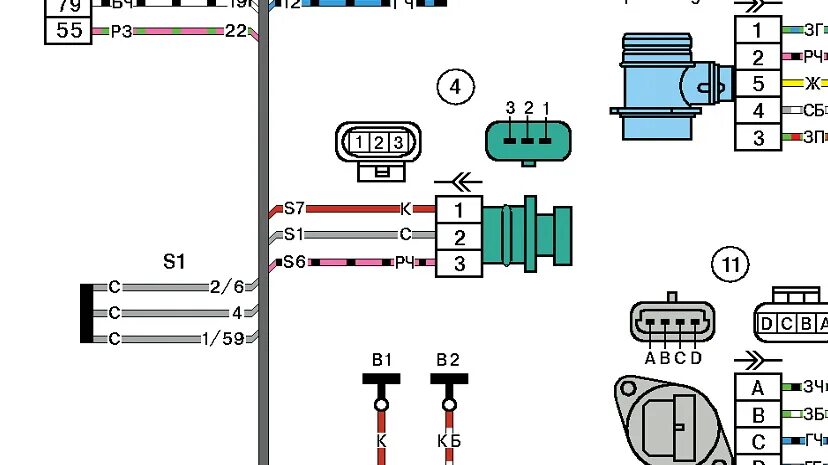 Распиновка датчика ваз 2110 Гранта распиновка датчика скорости - КарЛайн.ру