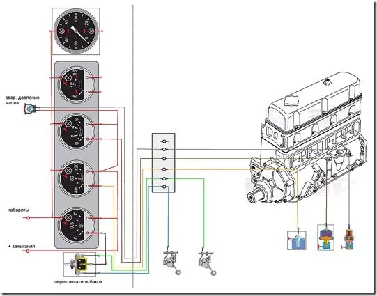 Распиновка датчиков уаз Схемотехника - УАЗдао-онлайн