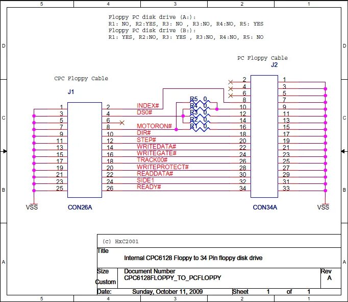 Распиновка дисков HxC Internal (SD) to CPC connector pinout?