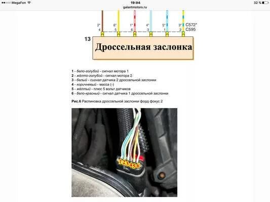 Распиновка дроссельной заслонки DrGreen48