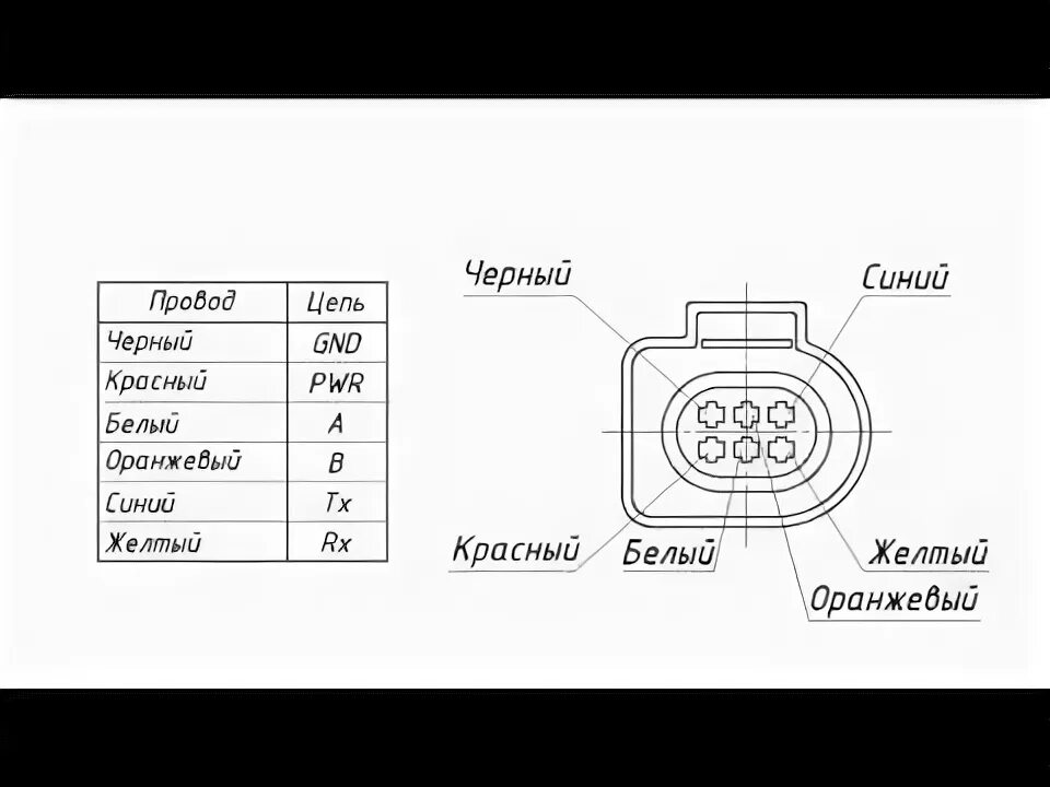 Распиновка дут ТМК.24 Монтаж ДУТ - YouTube